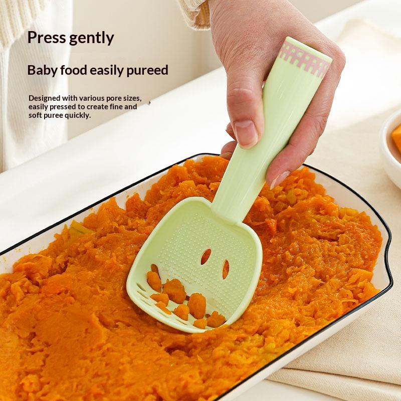 Multifunctional Cooking Spoon Colander Spoon Strainer Skimmer Slotted Spoon Draining Mashing Potato Garlic Press Kitchen