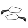 2 pcs Set Motorcycle Black l bar & R Bar Retro Side Rearview Mirror