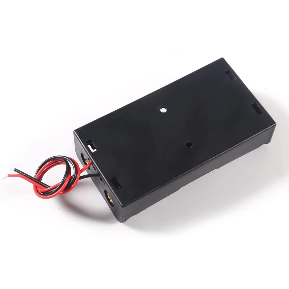 A20F-5 Pcs 3.7V 18650 Battery Holder Housing Plastic Battery Storage Box With Wire Leads ,18650 Battery Housing Spiral Spring