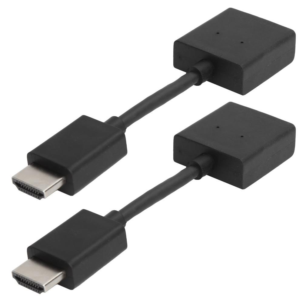 2PCS Support 4K High Resolution HD Male To Female Extension Cable for Wall-mounted TVs