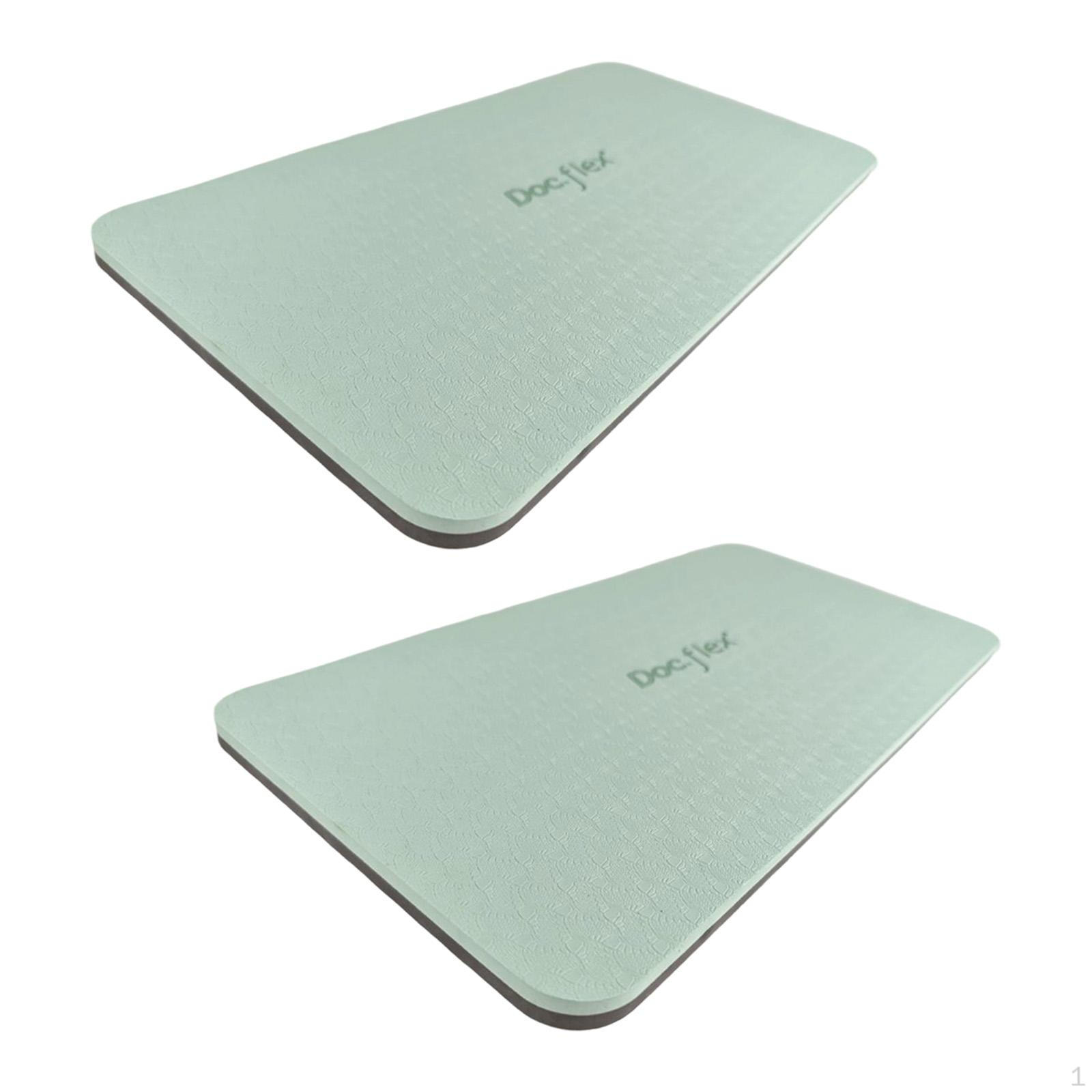 

2 Pieces Pilates Mats Knee Pads Versatile Supplies Non Slip Exercise for Workout Training Light Green