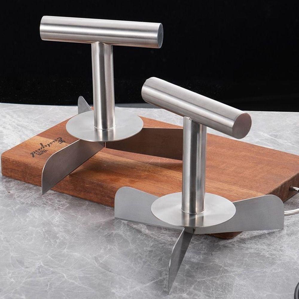 Edelstahl Teigteiler Ergonomischer Griff Gleiche Teile Pizzaschneider Bequemer Griff Arbeitssparend Teigschaber Dattelpaste