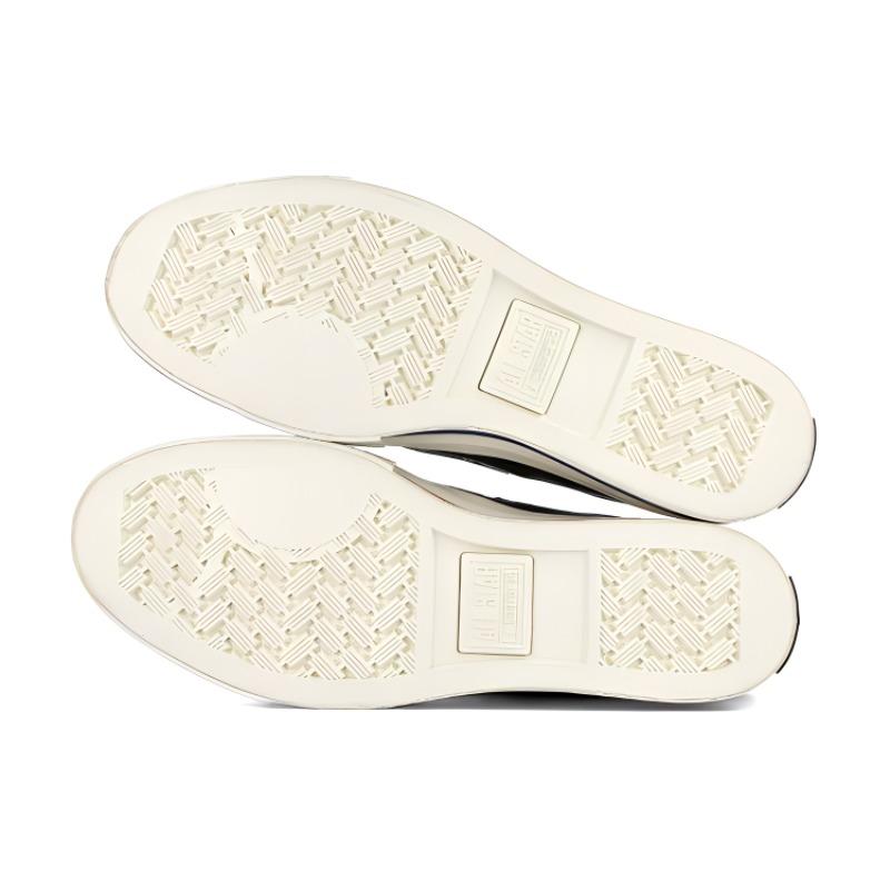 Converse Star Player 76 Ox Leather Round Toe Lace-up Low Top Espadrilles Unisex Black