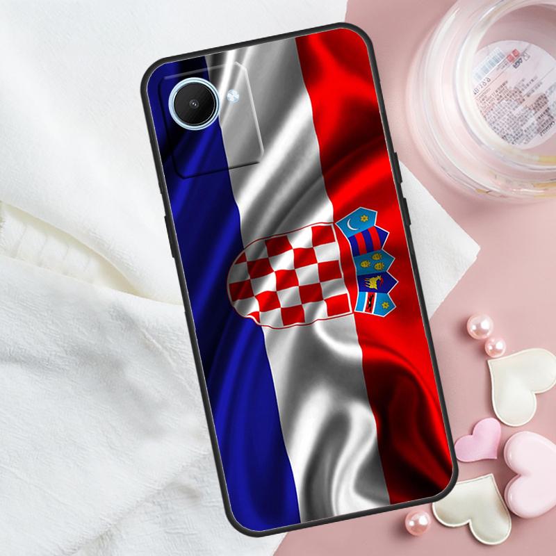 

Croatia Flag For Realme GT 7 Pro GT 5 6 6T C67 C61 C55 C53 C51 C21Y C25S C75 10 11 12 13 14 Pro Plus Case Realme GT5