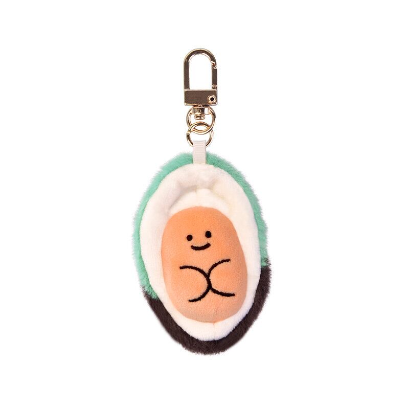Aquarium Aquatic Plush Toy Soft Seafood Keychain Pendant Lobster Simulation Fluffy Abalone Lobster Clam Oyster Pendant Gift