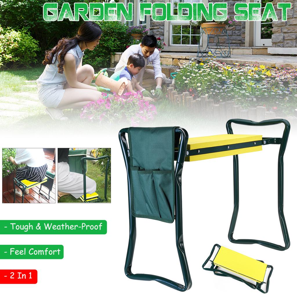 Buy 2In1 Outdoor Garden Folding Seat Patio Chair Storage Bag Tool Set Tote Organizer at