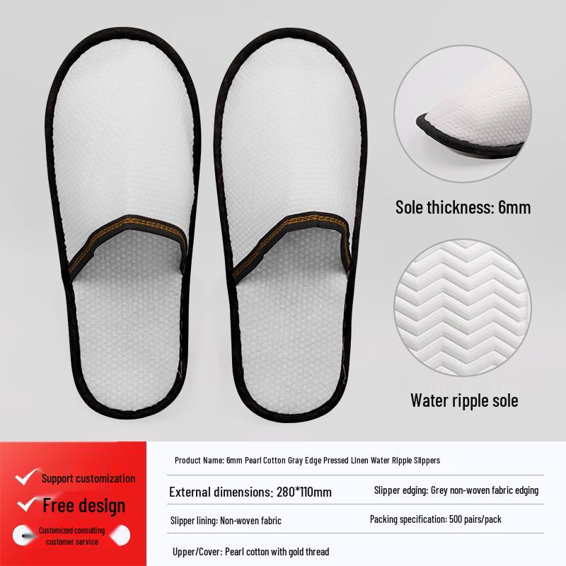 Thickened Non-slip Disposable Slippers for Homestay and Hotel Guests - Autumn/Winter Collection with Customizable Logo