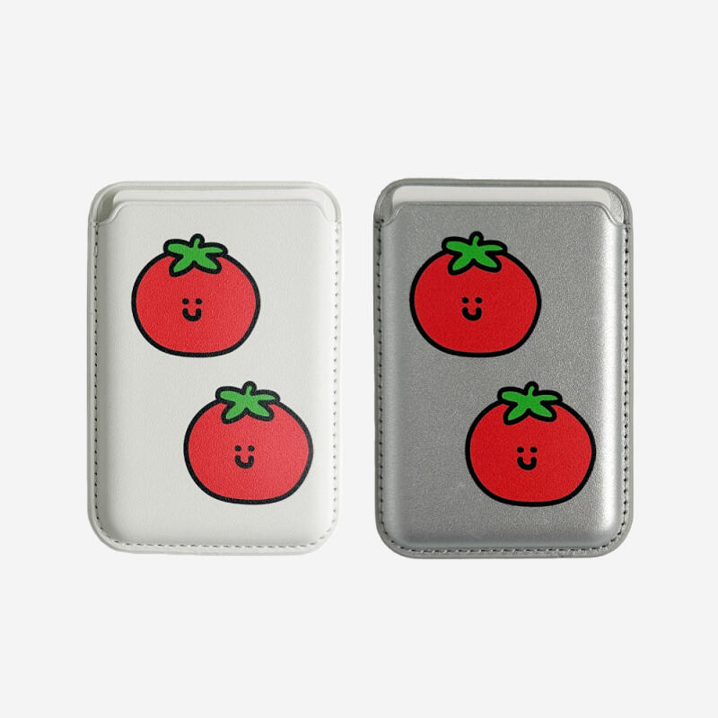 Tomato MagSafe Leather Card Holder Birthday Gift