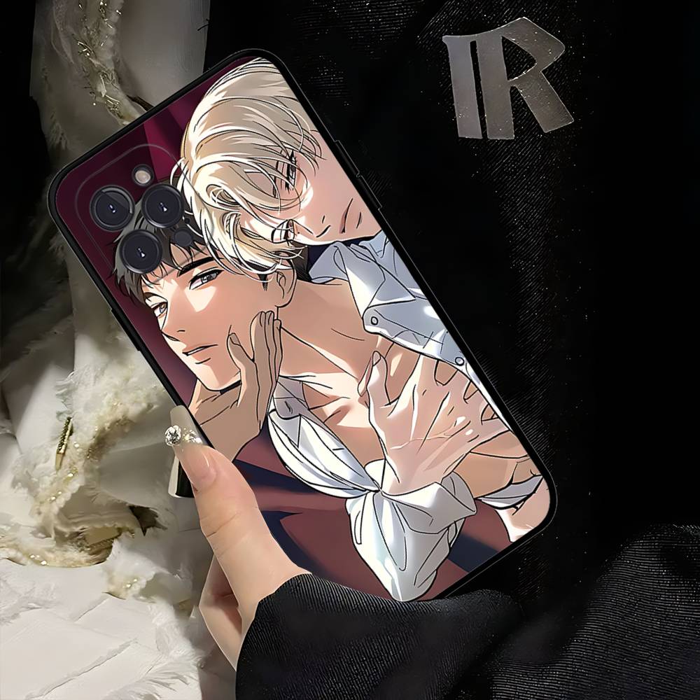 Backlight Bl Anime Phone Case For Iphone 16 15 17 13 14 12 11 Pro Max Plus Black Shell Cover Case