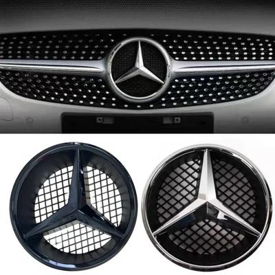 1X·3D ABS Pokrywa Emblematu Grillu Przedniego Samochodu Gwiazda Logo Siatka wydrążony napis dla Mercedes Benz GLE250 320 350 450 400 500/GLE63/S