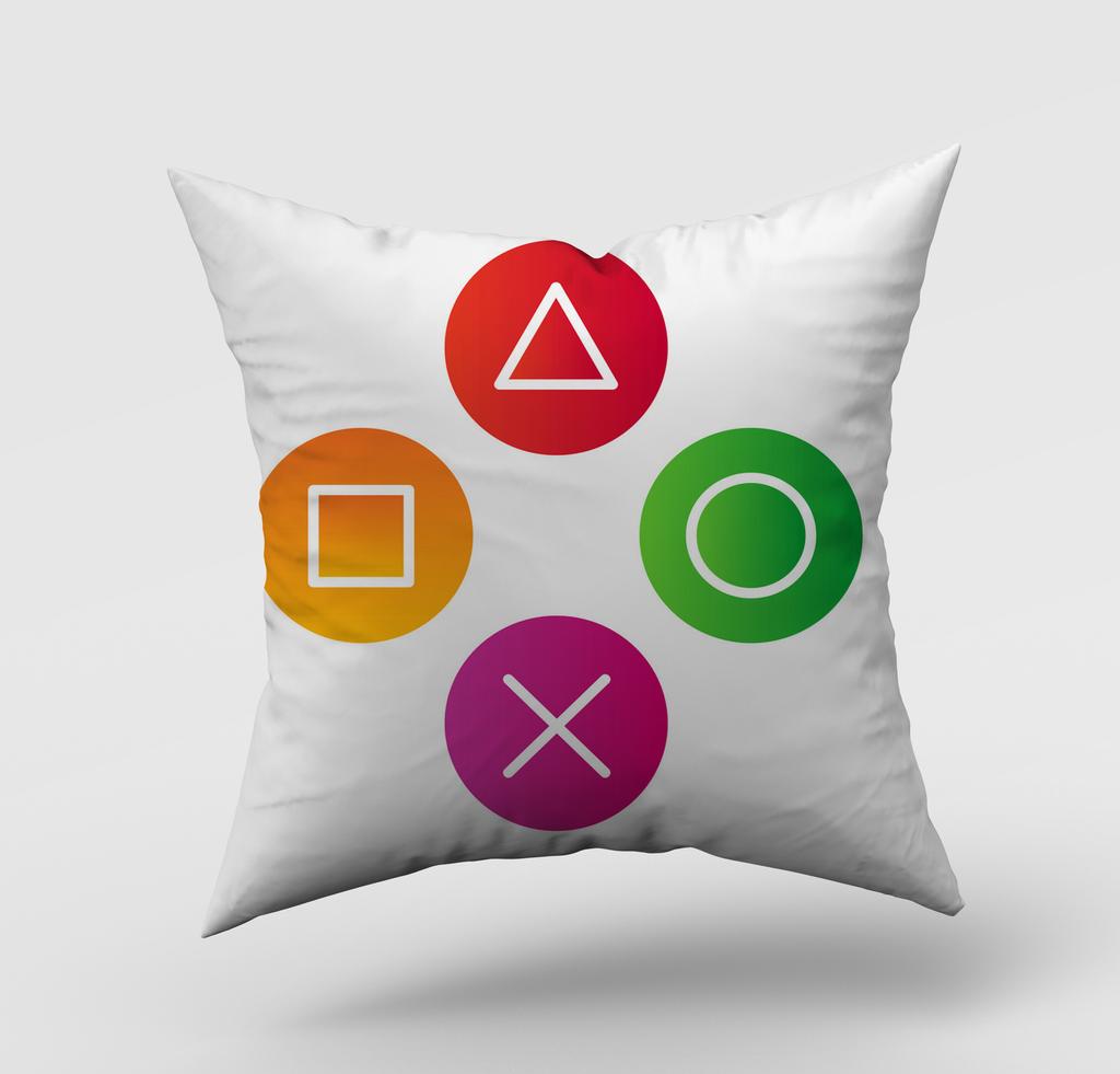 Video Game Decorative Cushion Cover Retro Polyester Pillowcase Sofa Couch Bed Seat Throw Pillow Cover Game Fan Gift 45X45CM