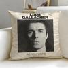 Popular Singer Liam Gallagher Cushion Cover Soft  EasyWash Pillow Case  Versatile for Couch Bed Travel and Office