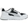 Puma Trinity 2 Fabric LT AC+ JR Comfortable Versatile Non-Slip Low-Top Kids Skate Shoes Kids Skate Shoes Black Gray 405114-07