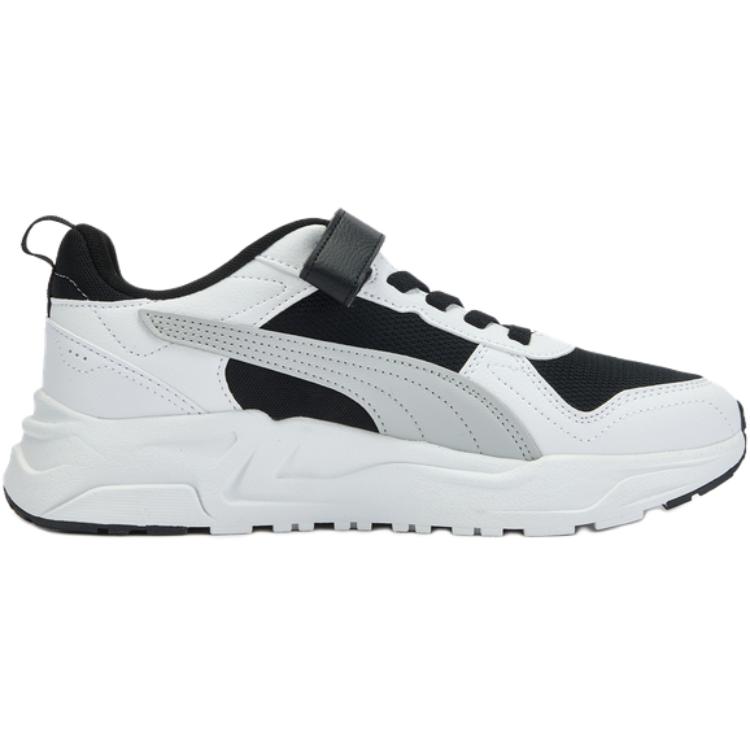Puma Trinity 2 Fabric LT AC+ JR Comfortable Versatile Non-Slip Low-Top Kids Skate Shoes Kids Skate Shoes Black Gray 405114-07