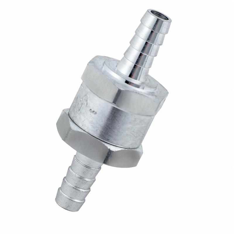 5/16" 8mm Auminium One Way Check Valve Non Return Inline For Gas Oil Diesel Fuel