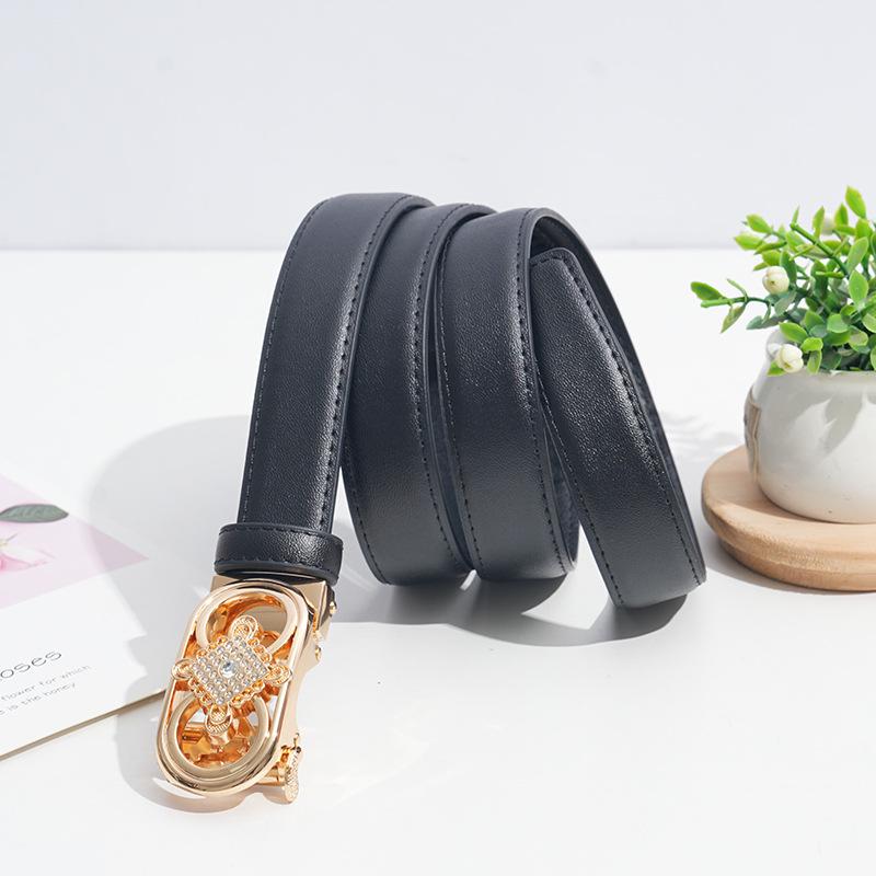 Ladies Four-Leaf Clover Belt Dress - Stylish & Versatile чёрный