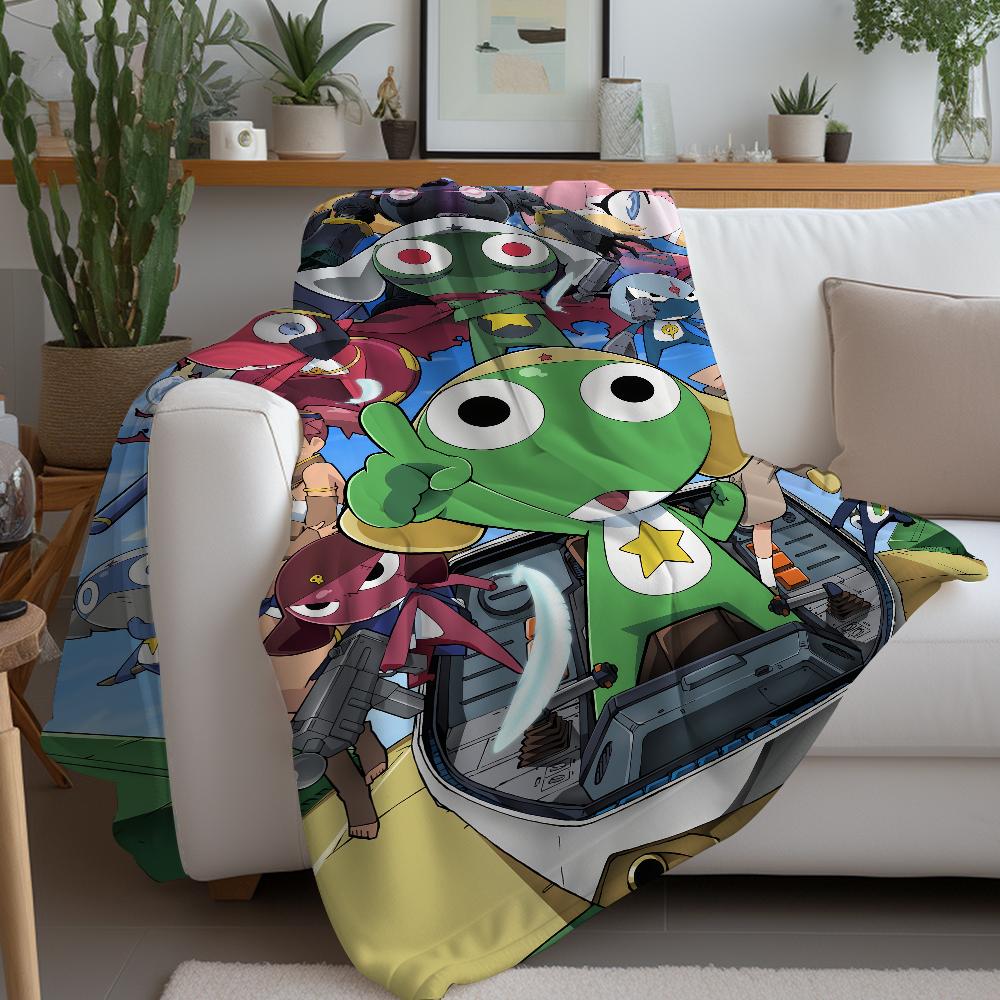 Anime K-Keroro G-Gunsou Blanket Warm Soft Suitable For Bedroom Sofa Bed Living Room Office Travel Camping Gifts