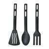 3pcs Nylon Kitchen Utensils Set Kitchen Cooking Tools Slotted Turner Solid Spoon Fork Spade Fork Spoon Dinnerware