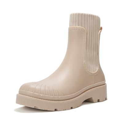 Pantofi de ploaie la modă pentru doamne, antiderapanți, fabricați în China, cizme de gumă impermeabile pentru vară-toamnă, cizme de ploaie moi și impermeabile pentru femei