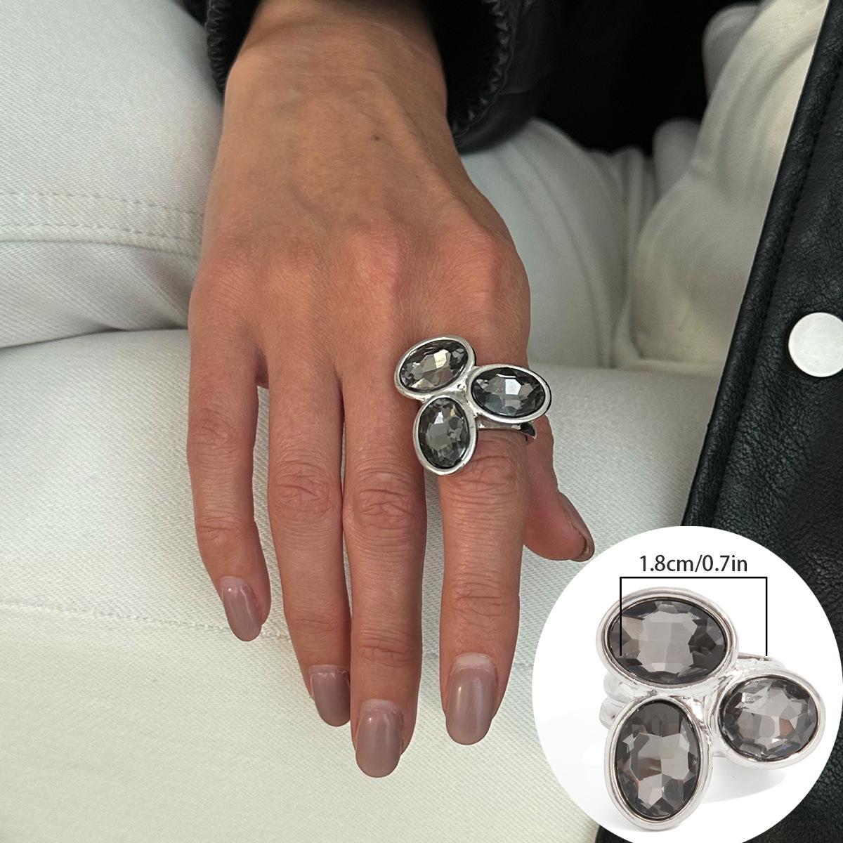 Браслет-резинка в стиле легкой роскоши, геометрический, с акриловыми стразами и бриллиантами, модный металлический составной браслет для женщин