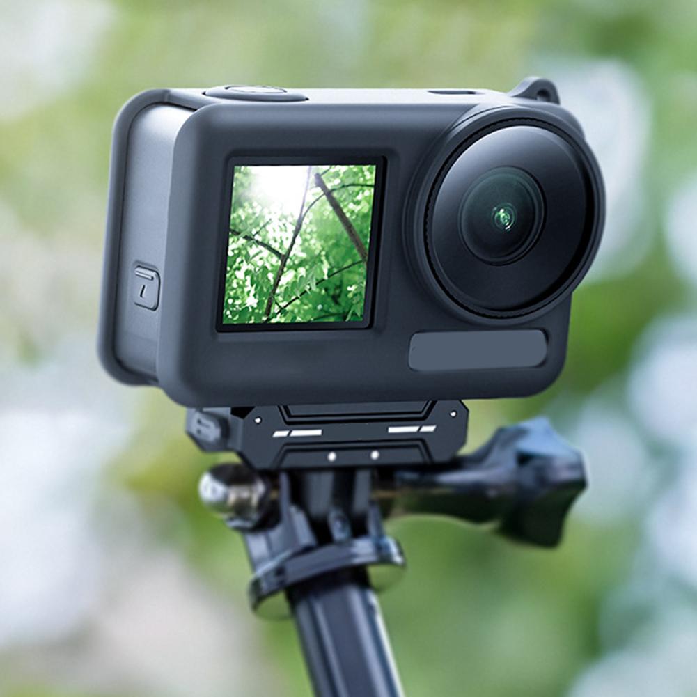 Full Protective Frame Case for Osmo Action 4/3 Silicone Border Protector Cover Quick Release with Neck Rope for DJI Action 3 4