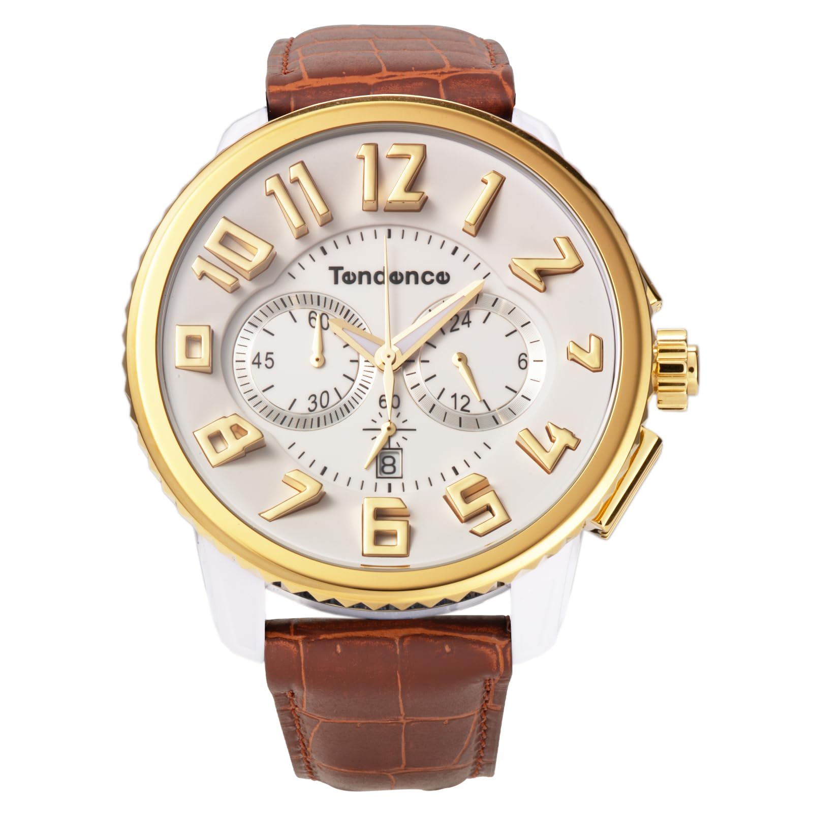 

Watch Gulliver Round Chrono Brown [Tendence] TY046019-BRLE-AM Men s [Item] білий