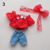 with Headwear High-end Dress Up 4 Styles Jeans Pants Suit Best Gifts  16~17cm Doll/1/8 BJD Doll