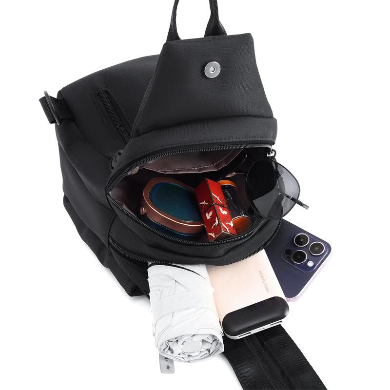 Dvojitá taška přes rameno - Jednoduchá, bezpečná, módní crossbody taška na cestování, design s jedním ramenním popruhem