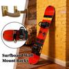 Skateboard Rack Wall Mount Wooden Snowboard Display Organizer Surfboard Holder Wall Rack for Indoor Outdoor Garage Farmhouse