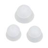 15pcs Hearing Amplifier Eartip 2 Layers Detachable Silicone Hearing Amplifier Accessories S M L White Transparent