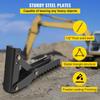 Backhoe Excavator Thumb Attachments, 36 Inch Adjustable Extreme Weld On Backhoe Thumb Hoe Clamp 1/2 Inch Teeth Thick Steel Plate 16MM Assembly Bolt-On