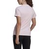 Adidas T Shirts Women's Pink Crew Neck Moderate Straight Fit GL0726
