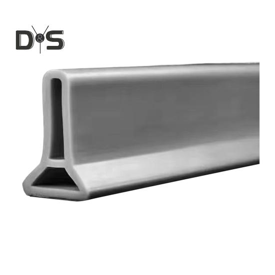 100/200CM Collapsible Shower Threshold Water Dam Self Adhesive Silicone Waterproof Barrier Strip Kitchen Bathroom Dry Wet Separation Bendable Water