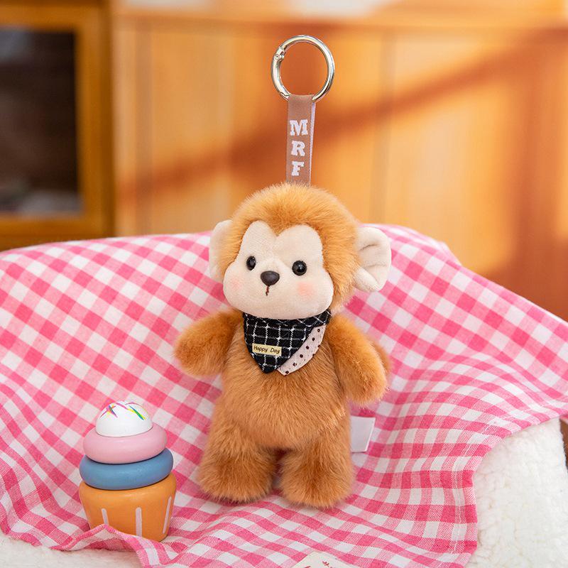 Adorable Sheep & Rabbit Plush Keychain - Cartoon Animal Bag Charm & Decoration Gift