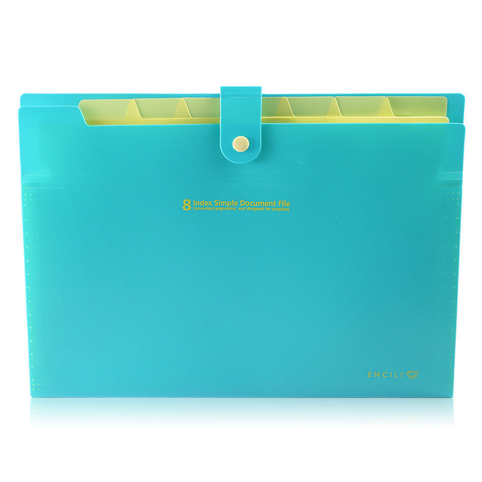 8 Layer A4 Paper File Folder Cover Holder Document Storage Bag Office