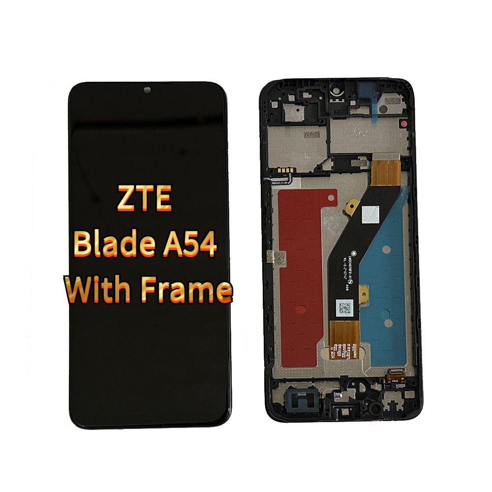 

LCD Screen and Digitizer Full Assembly for ZTE Blade A54 With Frame;Black; + Tools