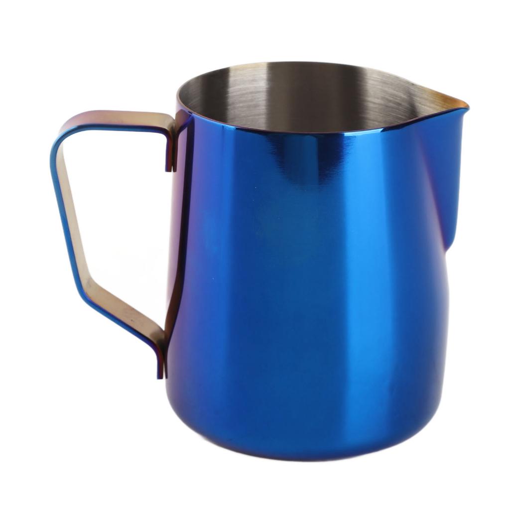 Milk Frothing Pitcher Jug Stainless Steel 350ml Frother Steam Cup with Scale for Coffee Making