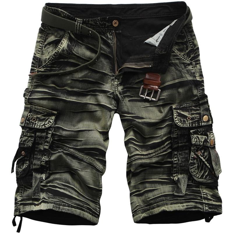 Summer Men's Loose Plus Size Casual Camo Short Pants Cargo Shorts