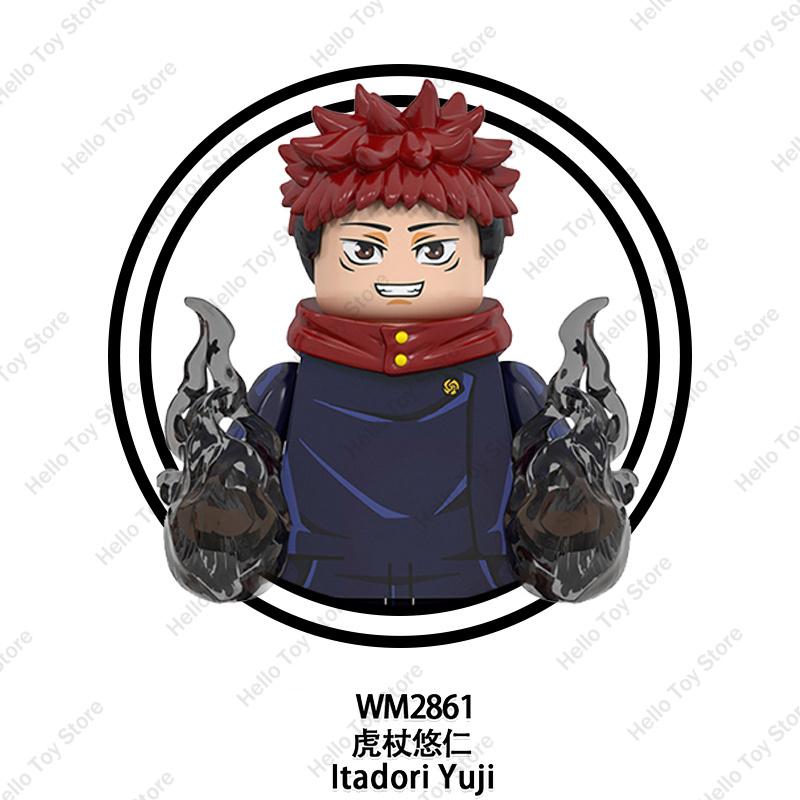 Jujutsu Kaisen Hot Anime Mini Acion Figures Satoru Gojo Model Classic Cartoon Building Blocks Itadori Yuji Dolls Bricks Toy Gift