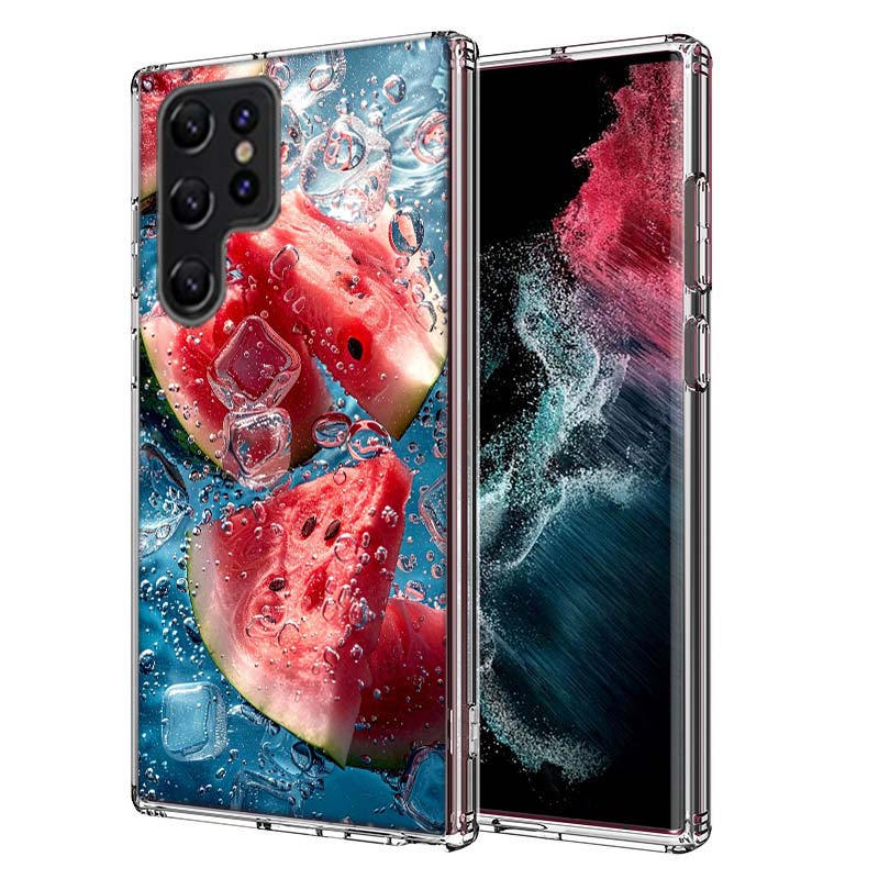 Watermelon Summer Fruit Capa Phone Case For Samsung S26 Ultra S25 Edge Galaxy S23 S21 S20 S24 FE S22 S10 Plus Cover Clear TPU Sh