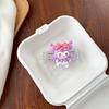 Cartoon Kt Cat Girl Heart Back Clip Diagonal Cross-Chain Braided Rope Mobile Phone Case Halter Neck Strap Mobile Phone Back Clip Anti-Fall