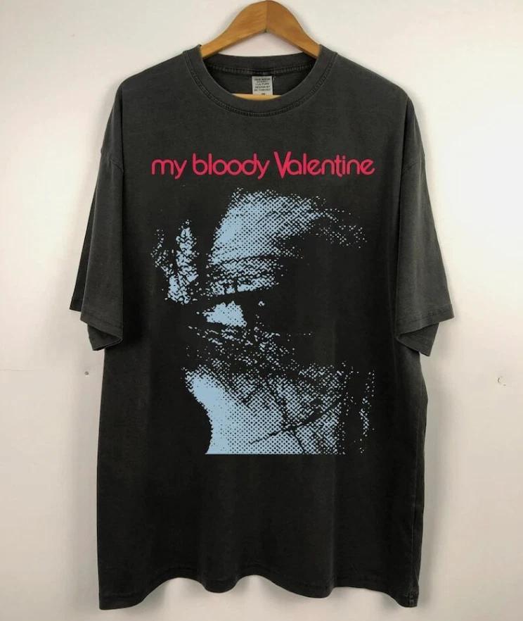 Ретро футболка группы My Bloody Valentine, Унисекс футболка My Bloody Valentine S