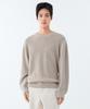 MUSINSA STANDARD Cotton Ribbed Crew Neck Knit [Oatmeal]