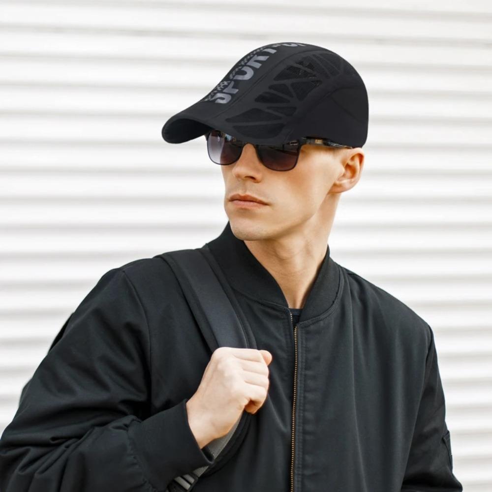 Breathable Ivy Summer Baseball Caps Letter Print Net Mesh Sunhat New Men Quick Dry Hat