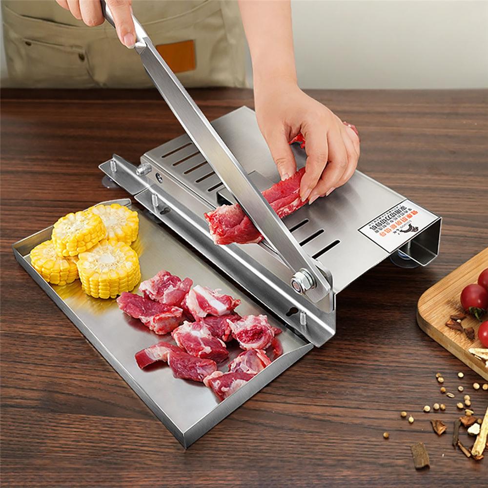 Household Frozen Meat Manual Slicer Minced Lamb Bone Meat Cutter Chicken Duck Fish Cutting Machine Hot Pot Kitchen Tools