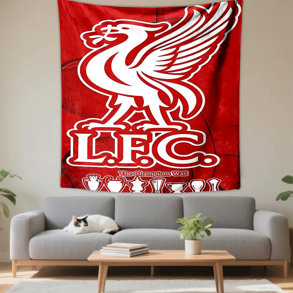 Liverpool FC Logo Red Decorative Patterned Patterned tapestry for bedroom and living room home decor