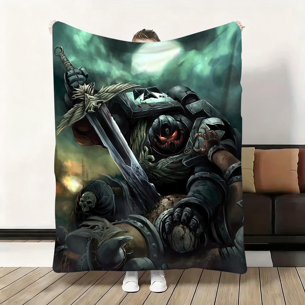 Throw Flannel Fluffy Soft Blanket Warm Skin-Friendly Throw for Sofa Bed Office Nap Winter Game T-Total War W-WARHAMMER