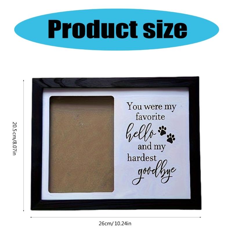 Photo Frame Pet Memorial Pictures Frame with Dog Cats Photo Holder Sympathy Gift Photo Sign Home Desktop Decors