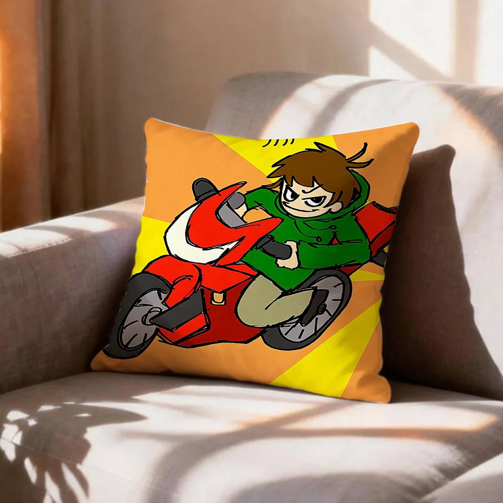 Cartoon EEddsworld Tord Pillow Case Pattern Printed Pillowcase For Living Room Sofa Cushion Cover