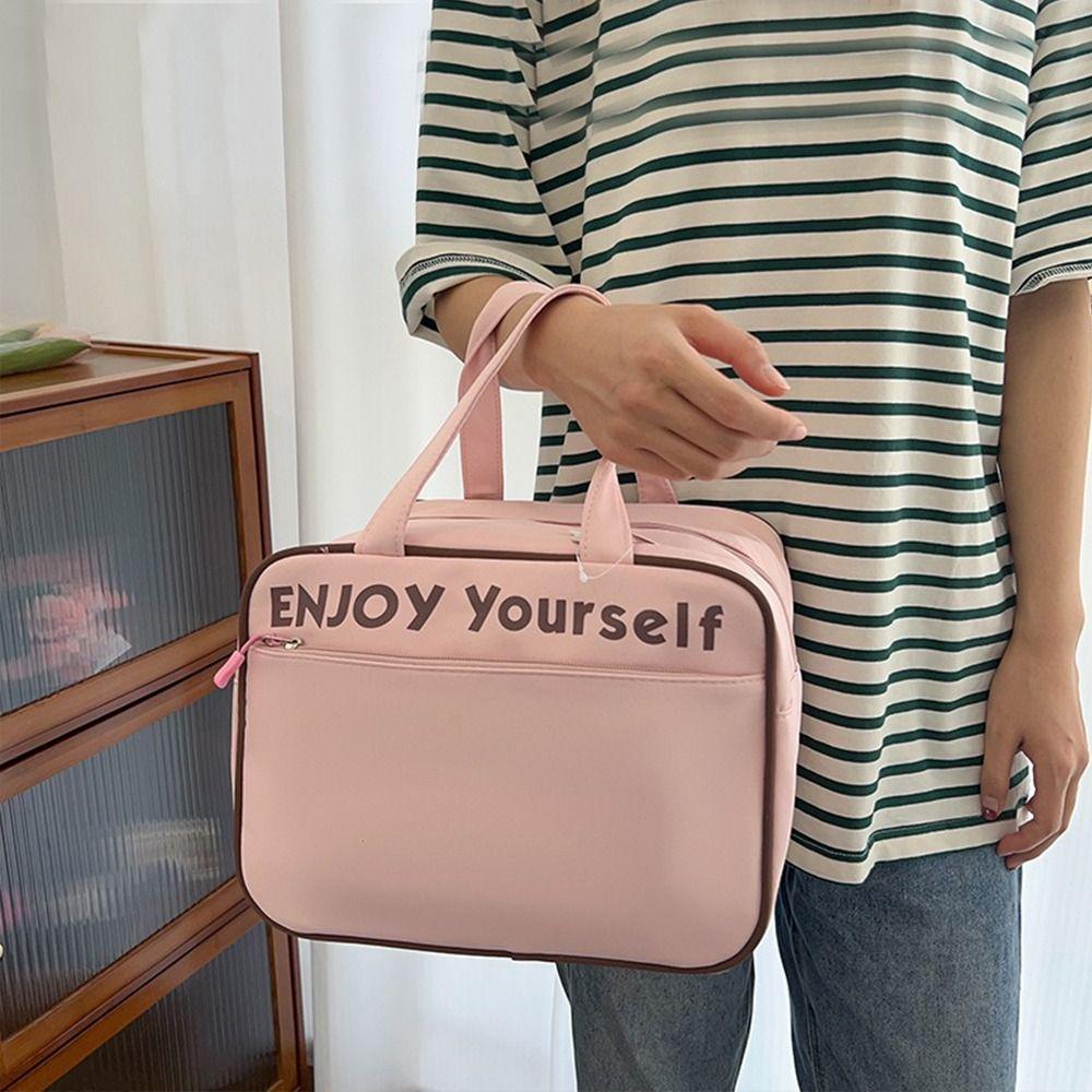 Nylon Insulated Bag Hand-held Insulated Bag Lunch Box Bag Student Lunch Bag  Office Worker